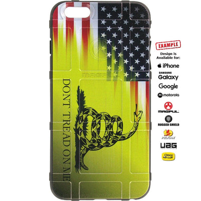 Don't Tread on Me/US American Flag Custom Printed Case Design for Apple, Samsung, Google & Motorola Phone Models